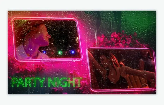 Neon Lights 3D Frame Slideshow